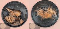 France / Mongolia Historical medal Gengis-Khan by Marthe Schwenck - Genghis / Dschingis Khan - Mintage: 100 pcs. -