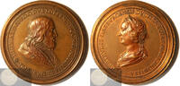 France Historical Medal Thiébault I & Gertrude of Asbourg by Ferdinand de Saint-Urbain -