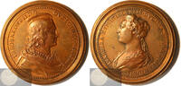 France Historical Medal Thiébault II & Isabelle de Roumigny by Ferdinand de Saint-Urbain -