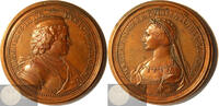 France Historical Medal Frederick III & Marguerite of Navarre by Ferdinand de Saint-Urbain -