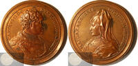 France Historical Medal Charles II & Marguerite of Bavaria by Ferdinand de Saint-Urbain -