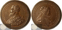 France Historical Medal Charles III & Claude of France by Ferdinand de Saint-Urbain -