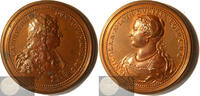 France Historical Medal Charles IV & Nicole of Lorraine by Ferdinand de Saint-Urbain -