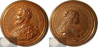 France Historical Medal Charles III & Claude of France by Ferdinand de Saint-Urbain -