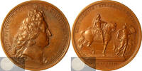 France Historical Medal Libéralité du Roi dans ses voyages - Louis XIV & His Travels by J. Mauger -