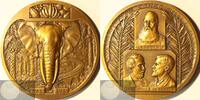 France / België / Belgisch Congo / Belgian Congo Historiepenning Tribute to the creators of the Belgian and French Congo by E.H. Becker - RARE! -