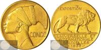 Belgisch-Congo / Belgian Congo Historiepenning Brussels: World Exposition - Exposition Universelle by P. Turin -