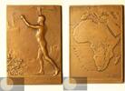 België / Belgisch Congo / Belgian Congo Historiepenning Retour de Prince Albert by P. Wissaert -