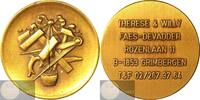 België Historiepenning Nieuwjaars- of Adrespenning Therese & Willy Faes-Devadder -