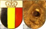 Belgium Historiepenning Enameled brooch or Pin - Belgian flag -