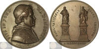 Papal States/Vatican Historical Medal Pope Pius IX - Erection of twin-statues of St. Paul and St. Peter -