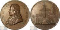 Papal States/Vatican Historical Medal Pope Pius IX - erection of the column in front of the San Lorenzo -