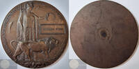 Great Britain Historical medal Next of Kin Memorial Plaque Norman Sykes - Dead Man's Penny by E. C. Preston -