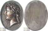 France Historical medal Uniface cast oval badge of Napoleon -