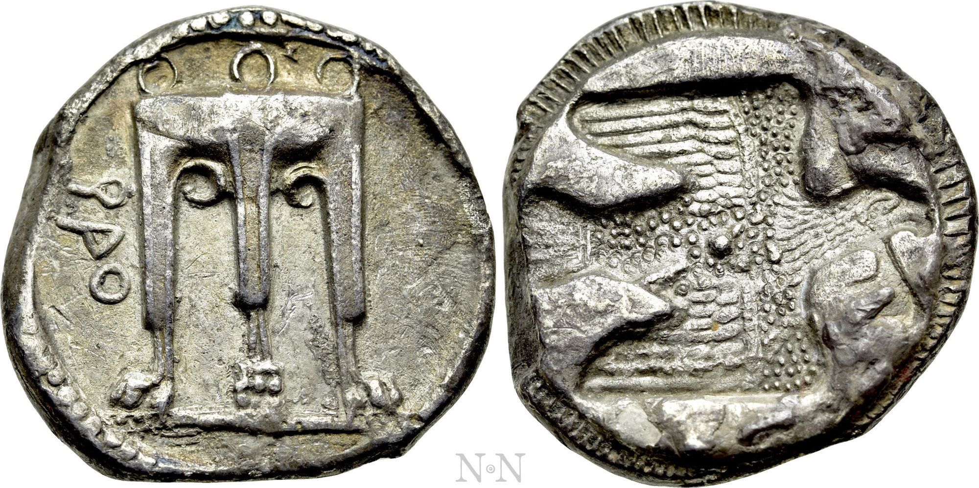 Griechen Nomos / Stater BRUTTIUM. Kroton. Nomos - Stater (Circa 500-480 ...