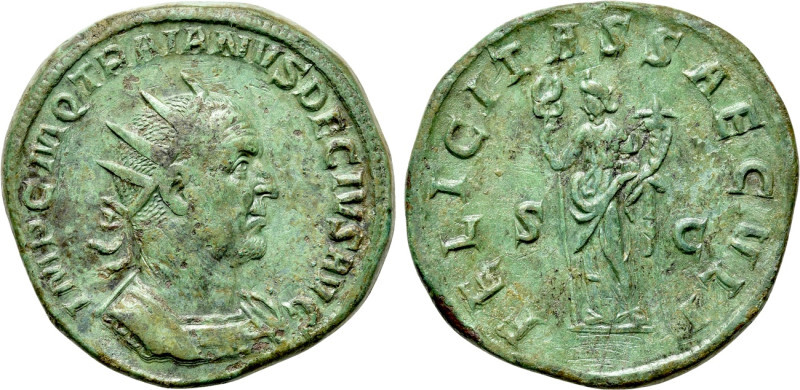 Römisches Kaiserreich Doppelsesterz TRAJANUS DECIUS (249-251