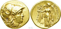 Griechen Stater SELEUKID KINGDOM. Seleukos I Nikator (312-281 BC). GOLD Stater. Babylon I. Struc -