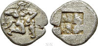 Griechen Diobol THRACE. Thasos. Diobol (Circa 500-480 BC). -
