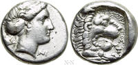 Griechen Didrachme CARIA. Knidos. Didrachm (Circa 380-360 BC). Pisistratos, magistrate. -