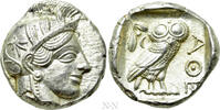 Griechen Tetradrachme ATTICA. Athens. Tetradrachm (Circa 454-404 BC). -