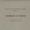 Amandry, Travaux de numismatique Grecque offerts a Georges Le Rider. -