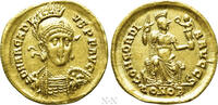 Römisches Kaiserreich  ARCADIUS (383-408). GOLD Solidus. Constantinople. Sehr schön