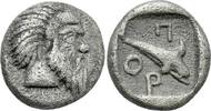 Griechen Hemiobol MYSIA. Pordosilene. Hemiobol (Circa 400 BC). -