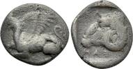 Griechen Diobol THRACE. Abdera. Diobol (Circa 395-360 BC). -