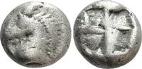 Hekte / 1/6 Stater MYSIA. Lampsakos. Pale EL Hekte (Circa 500-450 BC). -