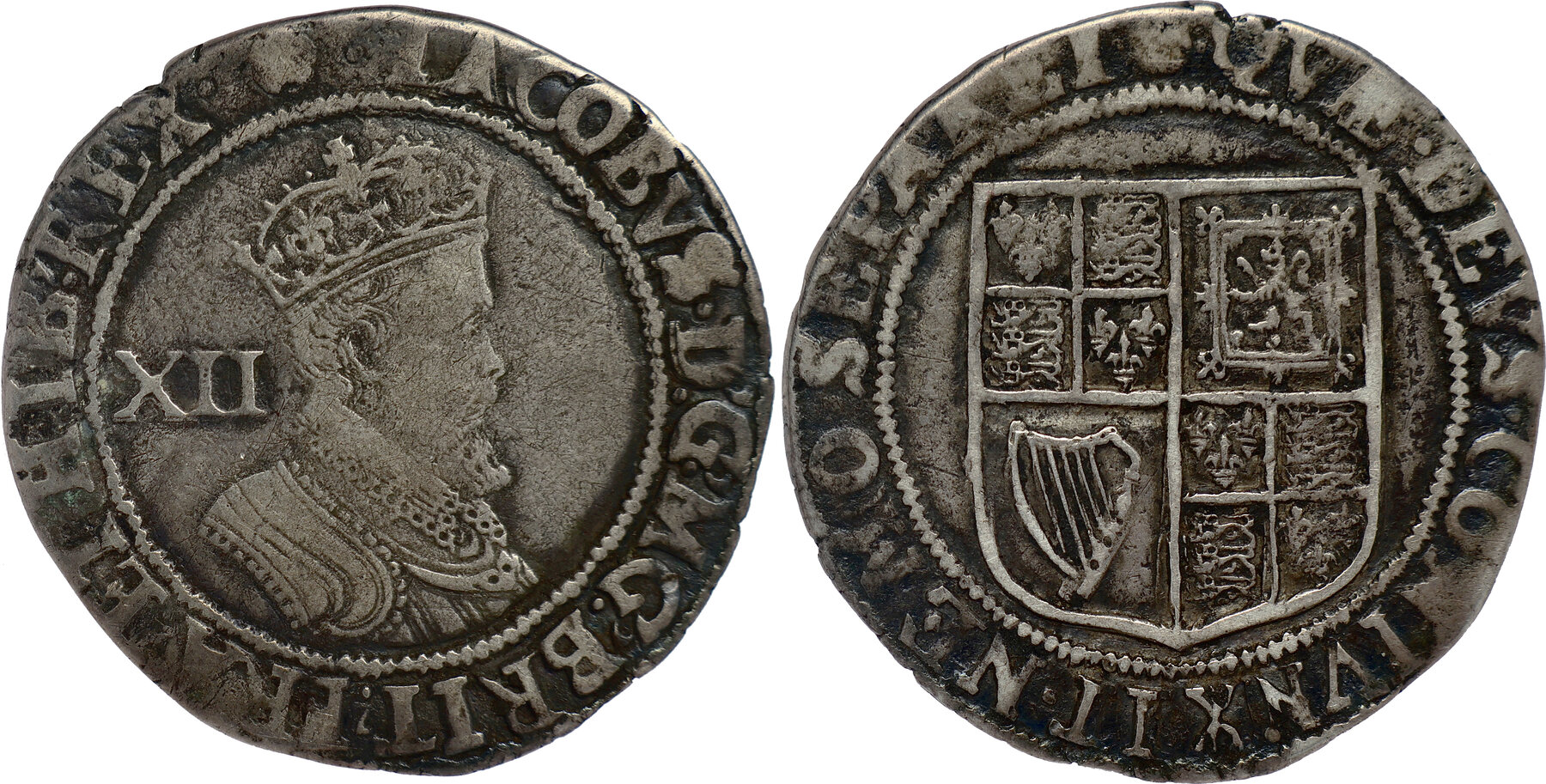 ENGLAND Shilling n.d. (1605-1606) House of Stuart - James I - Tower ...