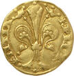 ITALIAN STATES Gold Florin n.d. (circa 1301-1303) Republic of Florence - Series IV - privy mark: barco (boat) - unknown mintmaster ss+/vz-
