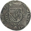 SPANISH NETHERLANDS ½ Burgundian Kruisrijksdaalder 1569 County of Holland - Philip II - Dordrecht Mint - RARE ss-
