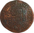 SPANISH NETHERLANDS Jeton or Rekenpenning 1681 Duchy of Brabant - Charles II ss+/vz-