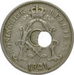 BELGIUM 10 Centiemen 1921 VL Albert I - MINT ERROR / MISSLAG ss