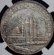 BELGIUM 50 Francs 1935 FR Leopold III - MEDAL ALIGNMENT / MEDAILLESLAG NGC MS 64