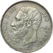 BELGIUM 5 Francs 1867 Leopold II vz