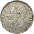 BELGIUM 5 Francs 1868 Leopold II vz