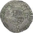 SPANISH NETHERLANDS 1/5 Philipsdaalder 1566 States in Revolt - with countermark for Holland ss+