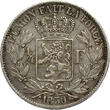BELGIUM 1/4 Franc 1850 Leopold I ss+