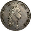 SWEDEN 1 Riksdaler 1776 Gustav III ss+/vz-
