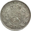 BELGIUM 1/4 Franc 1850 Leopold I vz+