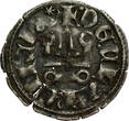 CRUSADER STATES BI Denier tournois n.d. (1289-97) Principality of Achaea - Florent of Hainaut s+/ss-