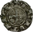 CRUSADER STATES BI Denier tournois n.d. (1316-18) Principality of Achaea - Mahaut (Matilda) of Hainaut, sole reign s+