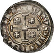 CRUSADER STATES AR Gros n.d. (1310-24) Lusignan Kingdom of Cyprus - Henry II, 2nd Reign ss+/vz-
