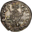 CRUSADER STATES AR Gros n.d. (1310-24) Lusignan Kingdom of Cyprus - Henry II, 2nd Reign ss+/vz-