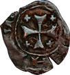 CRUSADER STATES Æ Cartzia / Carzia n.d. (1398-1432) Lusignan Kingdom of Cyprus - Janus (?) s+/ss-