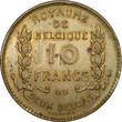 BELGIUM 10 Francs - Deux Belgas ESSAI / PATTERN 1930 FR Albert I vz-