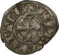 CRUSADER STATES BI Denier tournois n.d. (1297-1301) Principality of Achaea - Isabelle de Villehardouin ss-