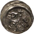 GERMAN STATES AR Pfennig n.d. (1203–1237) Prince-Bishopric of Bamberg - Ekbert von Andechs ss-