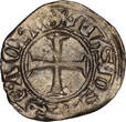 CRUSADER STATES BI Denier tournois n.d. (1301-1306) Principality of Achaea - Philip of Savoy ss-